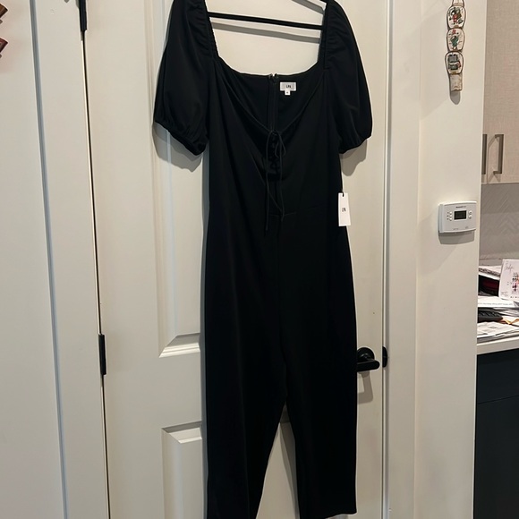 NWT LPA Black Capri Jumpsuit
